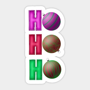 Ho ho ho - baubles Sticker